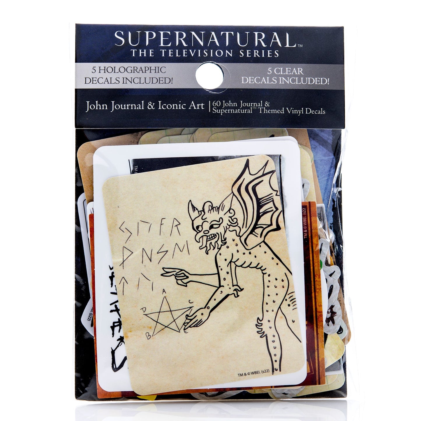 Supernatural John's Journal & Iconic Art Decals (60-Pack)