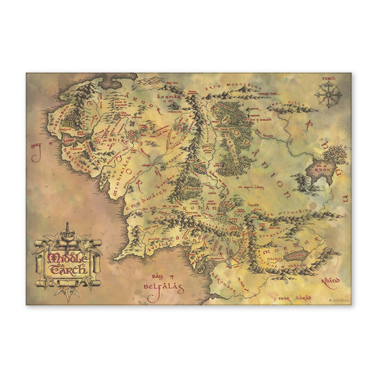 Lord of the Rings Middle Earth Backdrop Wall Banner (5ft x 7ft)