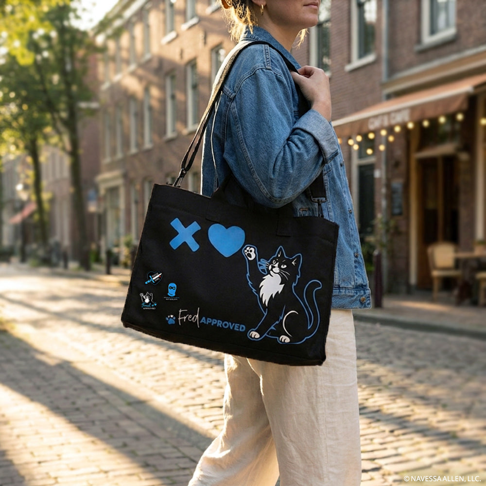 Lights Out Tote Bag, Enamel Pins & Pencil Pouch Bundle