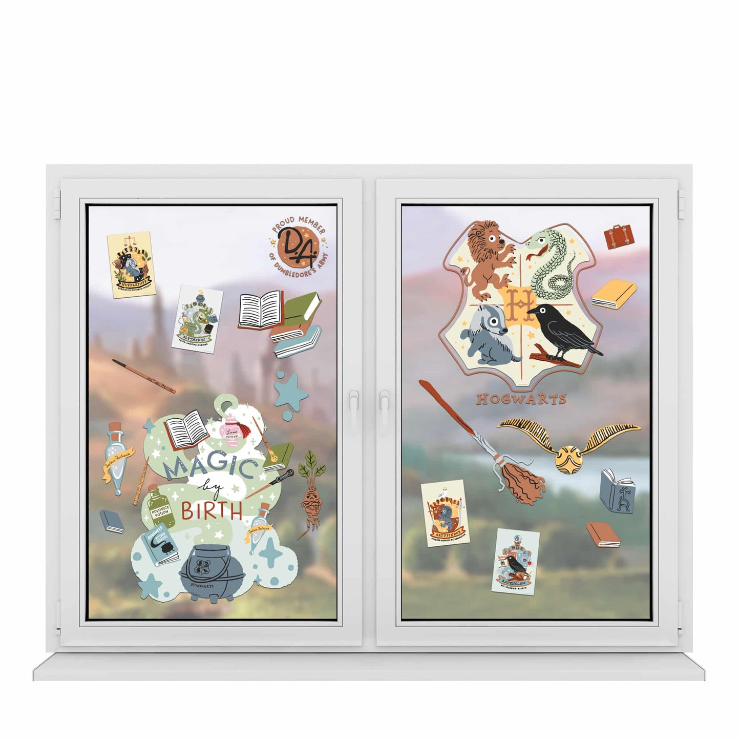 Harry Potter Magic by Birth Window Clings