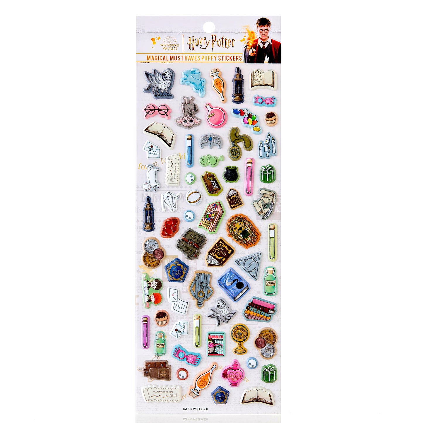 Harry Potter Watercolor Puffy Sticker Sheets (4-Pack)