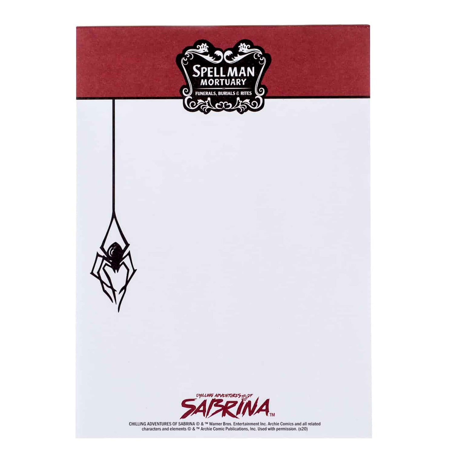 Chilling Adventures of Sabrina Spellman Mortuary Notepad (5'' x 7'')
