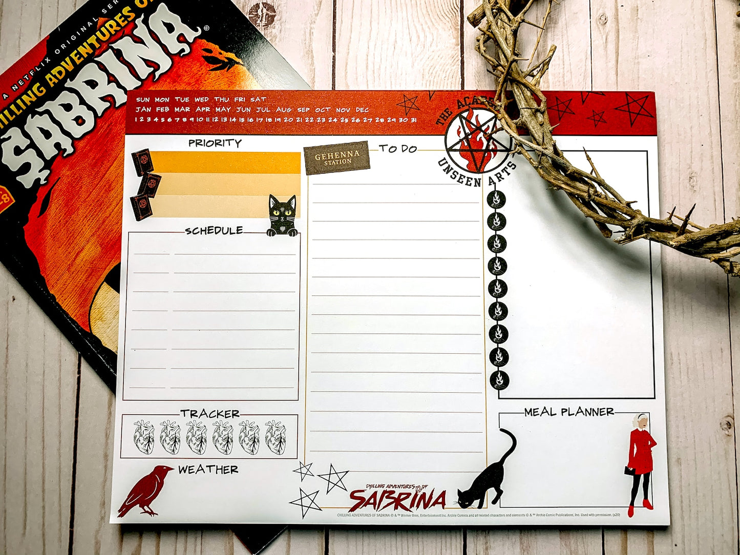 Chilling Adventures of Sabrina Undated Daily Planning Notepad (8'' x 10'')