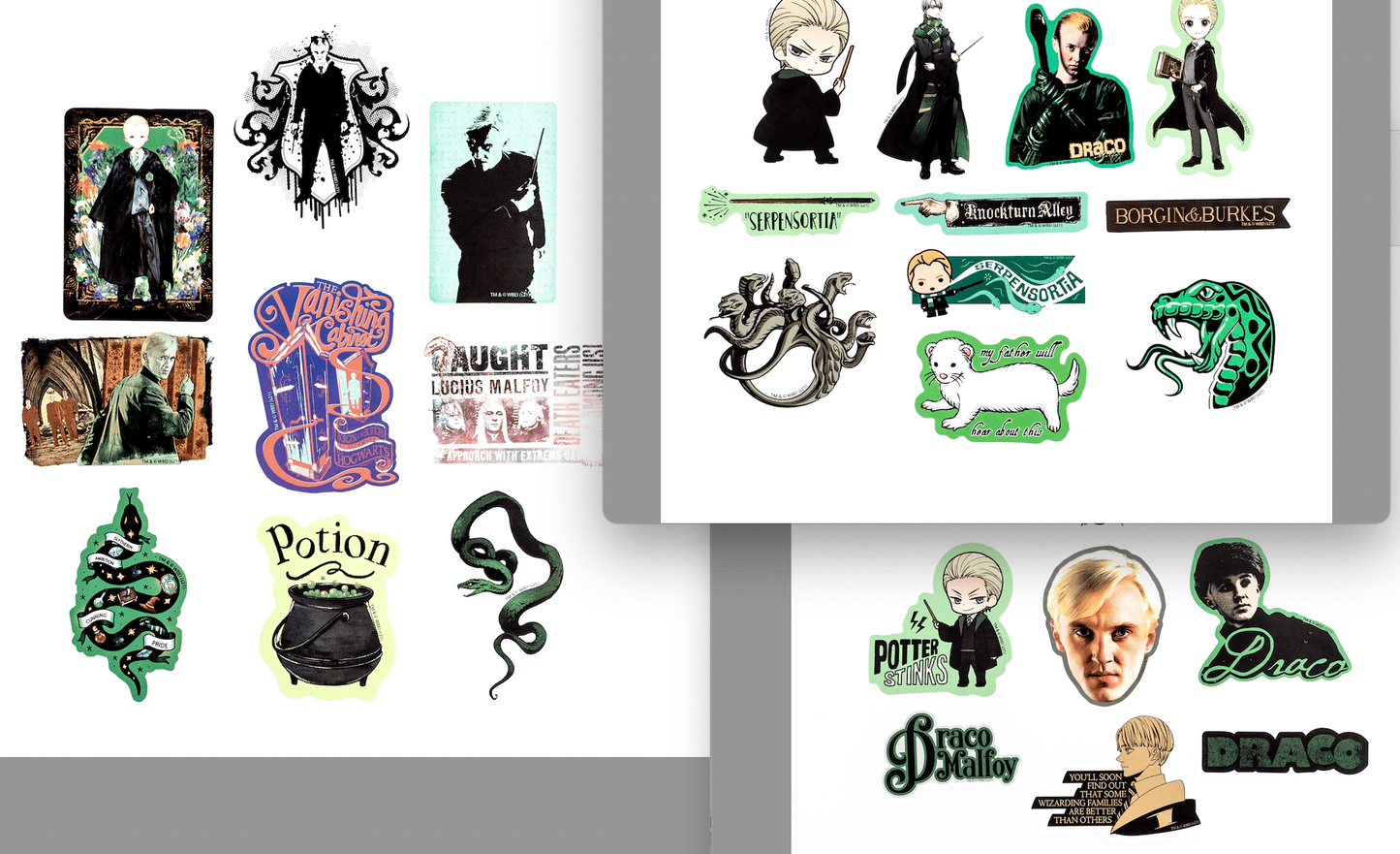 Harry Potter Draco Malfoy Decals (50-Pack)