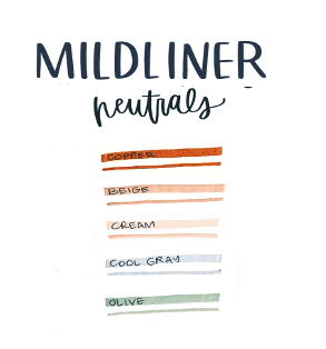 Zebra MILDLINER Double-Ended Highlighters - Neutral Colors (5-Pack)