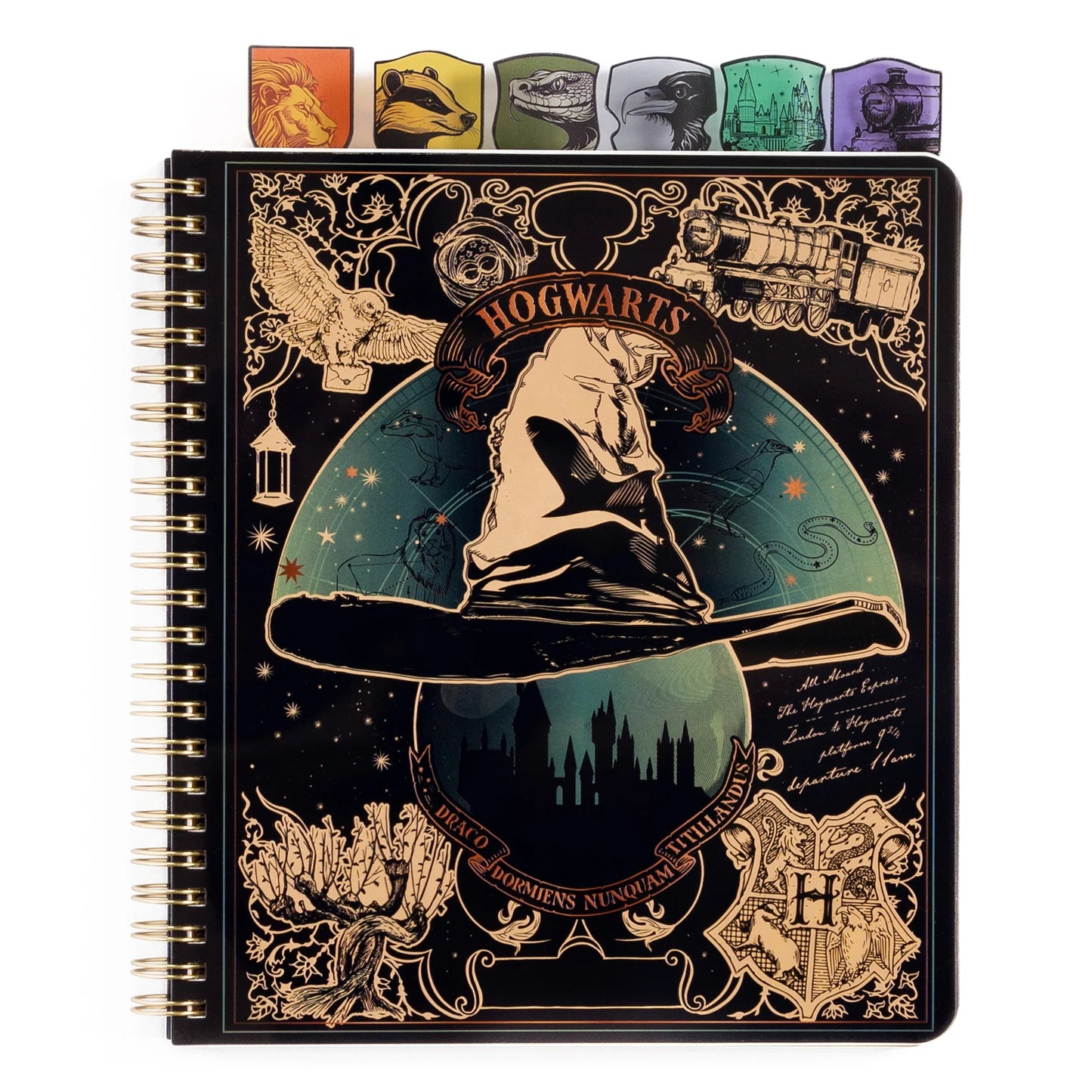 Harry Potter Sorting Hat Tabbed Journal & Stencil Book Bundle