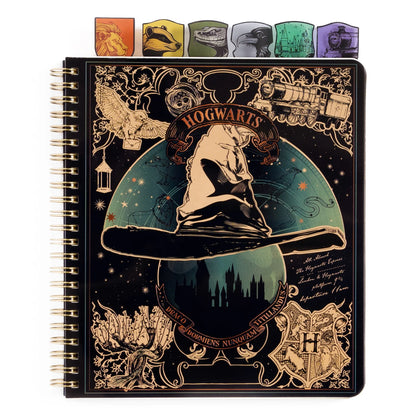 Harry Potter Sorting Hat Tabbed Journal & Stencil Book Bundle