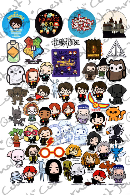 Harry Potter Chibi Decals (50-Pack)