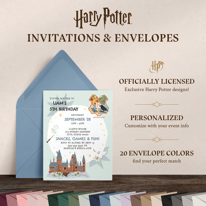 Harry Potter Hogwarts Personalized Kids Invitations