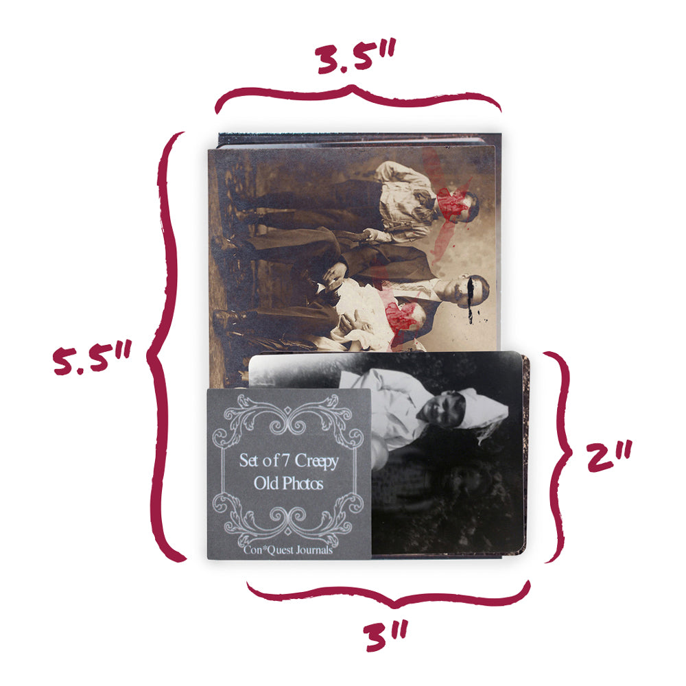 Creepy Photos for Supernatural John Winchester Replica Journal (Set of 7)