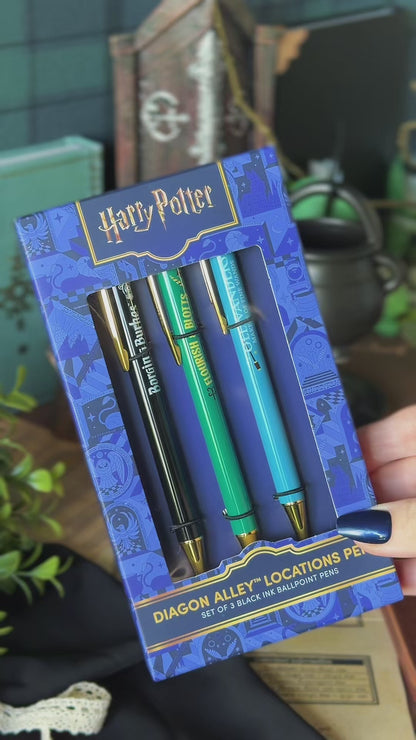 Harry Potter Diagon Alley Locations Pen Set (3-Pack)