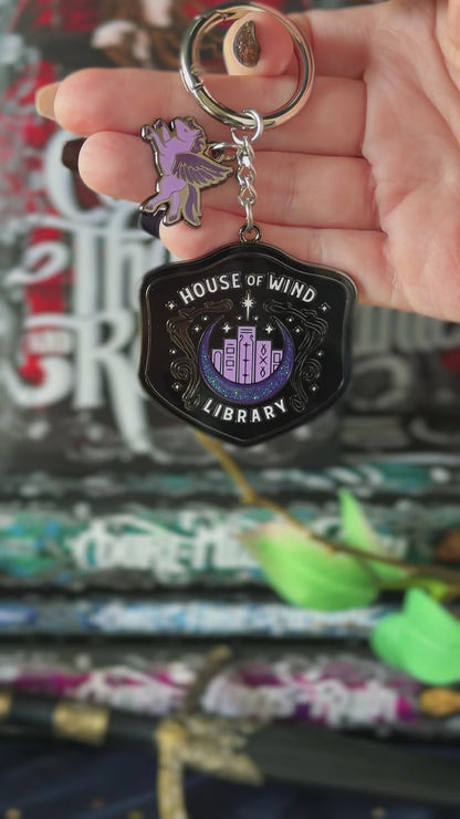 A Court of Thorns and Roses: House of Wind Library Bag Charm