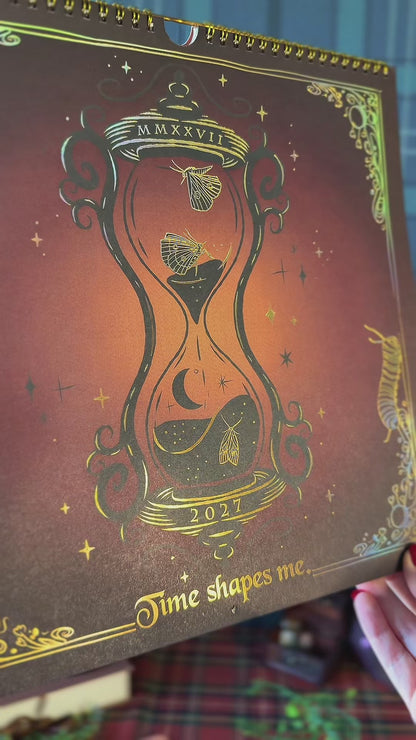 Waiting for the Night: The Witching Hour 2027 Spiral Wall Calendar (Original Artwork)