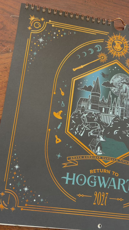 Harry Potter Return to Hogwarts 2027 Spiral Wall Calendar